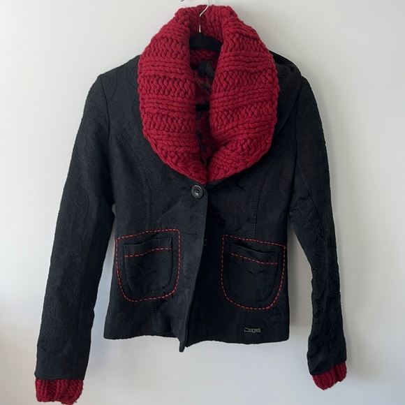 Desigual Funky Blazer with Removable Collar - Picture 1 of 10